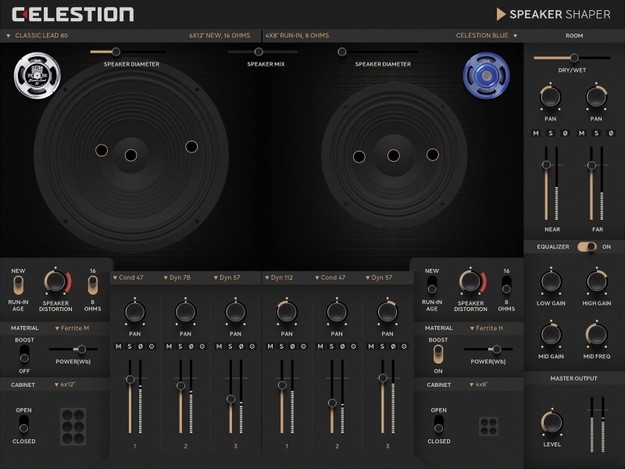 Celestion Speaker Shaper interface