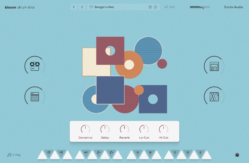 Bloom Drum Kits - Play Page with FX
