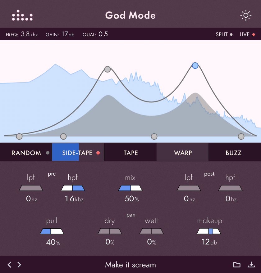 denise God Mode - User Interface