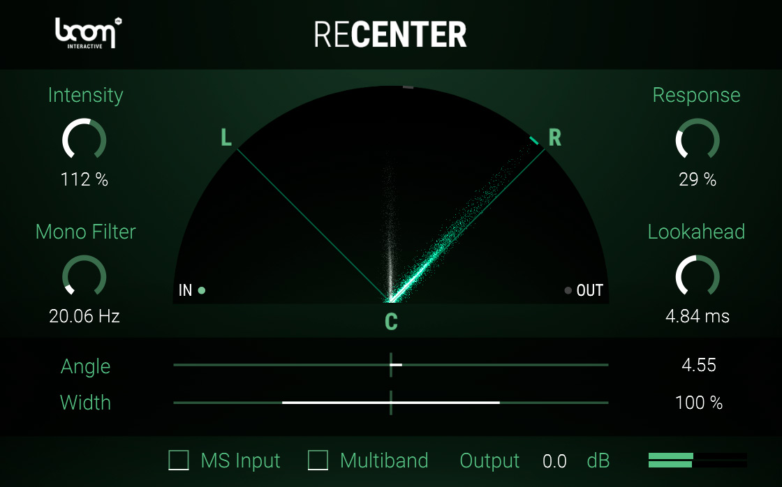 Boom ReCenter - GUI 1