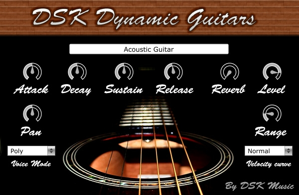 DSK Dynamic Guitars User Interface
