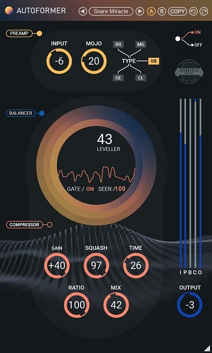 United Plugins Autoformer - User Interface