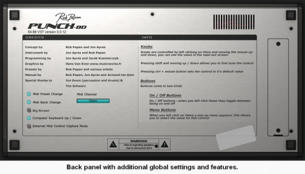 Punch BD User Interface