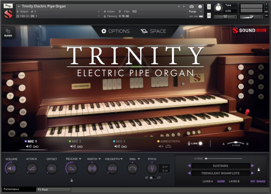 Soundiron Trinity Electric Pipe Organ