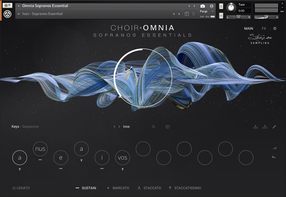 Native Instruments Choir Essentials - Omnia GUI 3