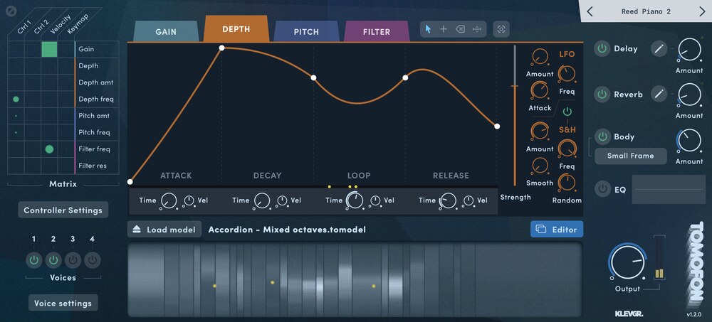 Klevgrand Tomofon - GUI 2