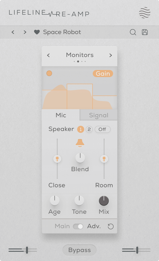 Lifeline Re-Amp - Advanced View