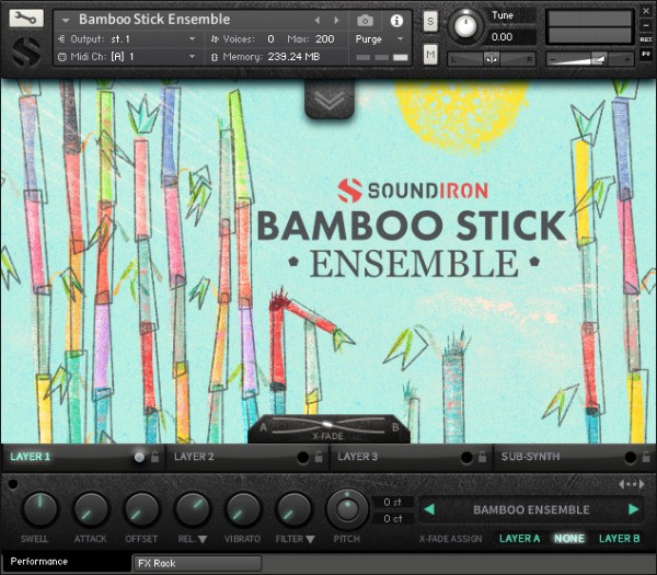 Bamboo Stick Ensemble 01 - Interface
