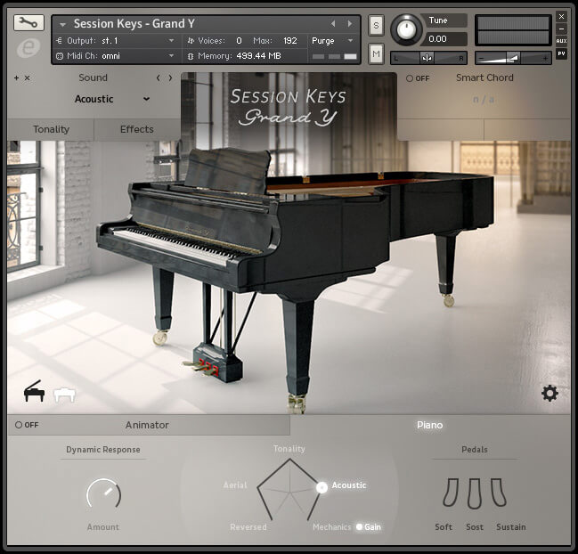 e-instruments Session Keys Grand Y - User Interface (Studio)