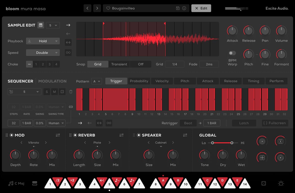 Bloom Mura Masa - Edit Page Sequencer (Trigger Tab)