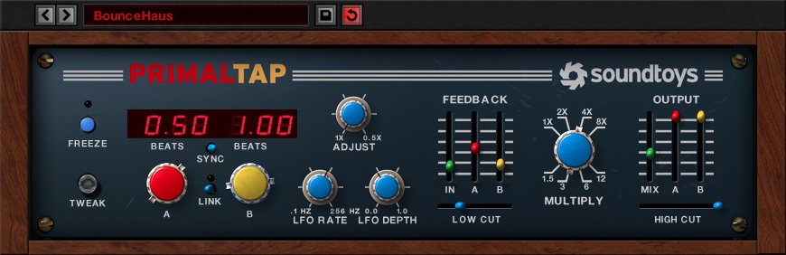 Soundtoys PrimalTap - User Interface
