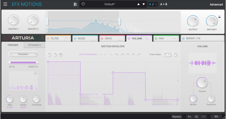 efx Motions - Volume UI