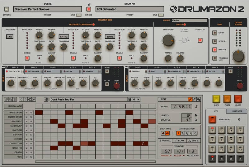 Drumazon 2 - Main User Interface