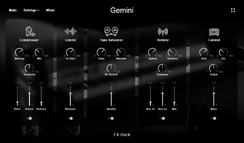 Muze Gemini - FX GUI