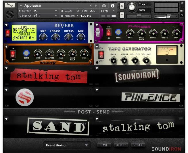 Soundiron Cacophony - FX Page
