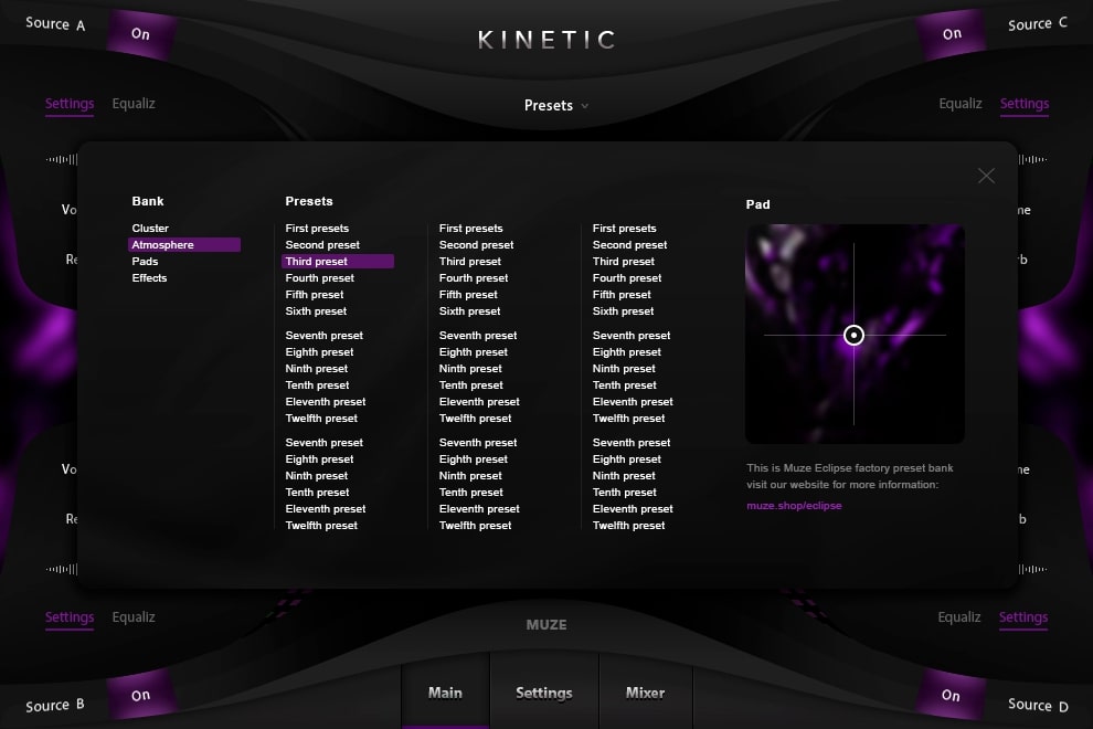 Muze Kinetic - Presets