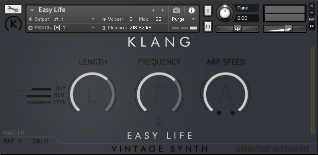 VINTAGE SYNTH: Easy Life