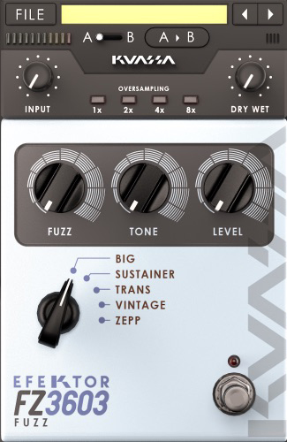 EFEKTOR FZ3603 Fuzz - User Interface 