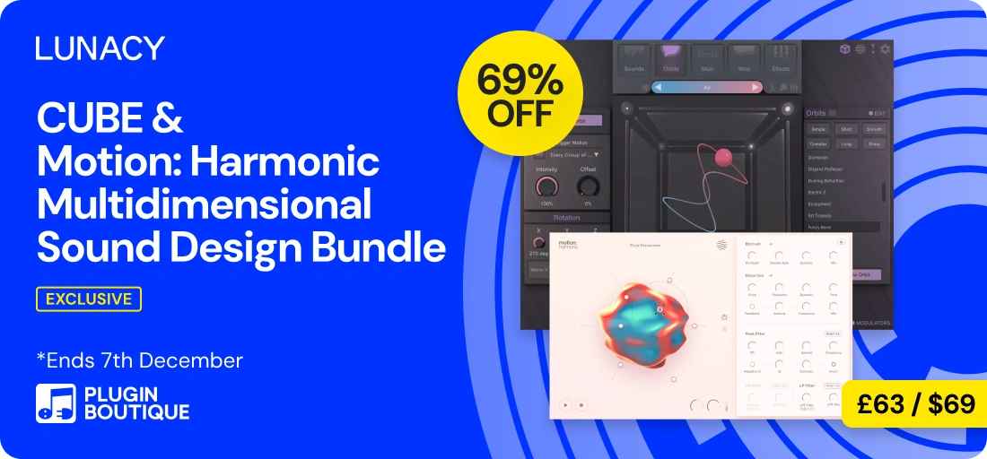 CUBE & Motion: Harmonic Multidimensional Sound Design Bundle Black Friday Sale (Exclusive)