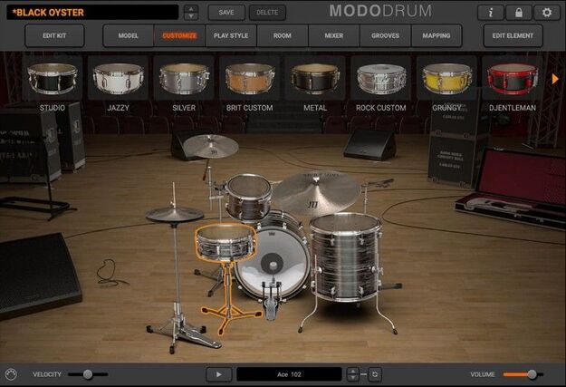 MODO DRUM Kit – Black Oyster screenshot