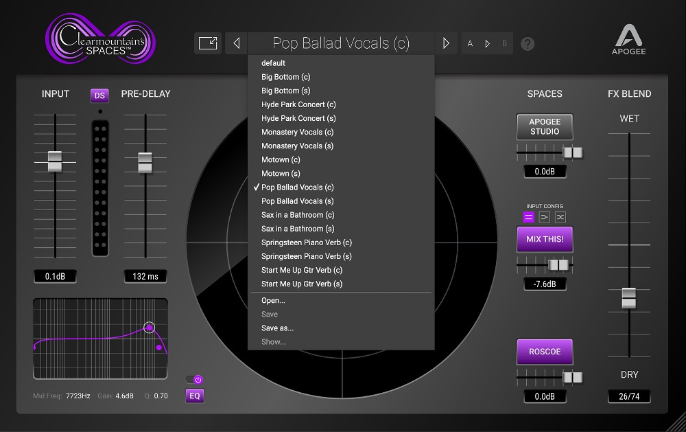 Apogee Clearmountain's Spaces - Presets Image