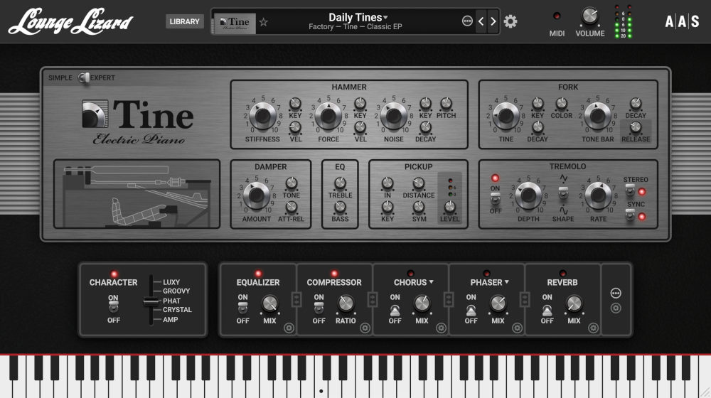 Lounge Lizard EP-5 - UI 2