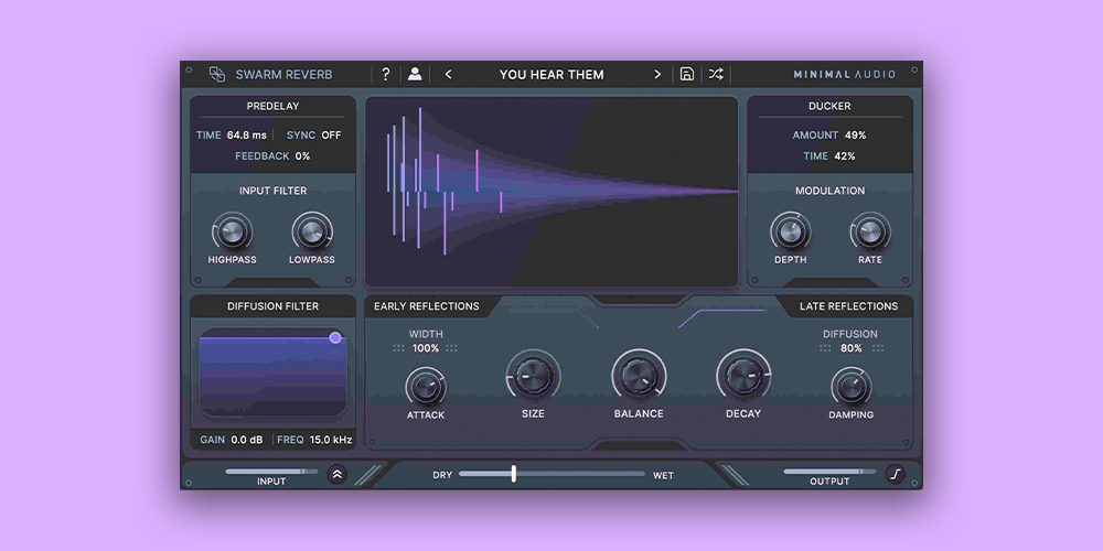 Minimal Audio Swarm Reverb