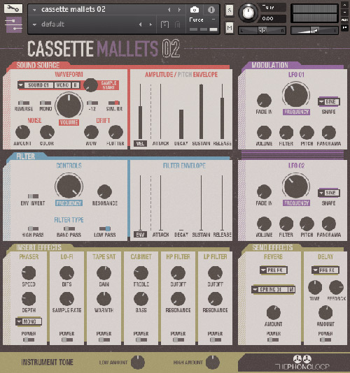 Cassette Mallets.02 for Kontakt User Interface