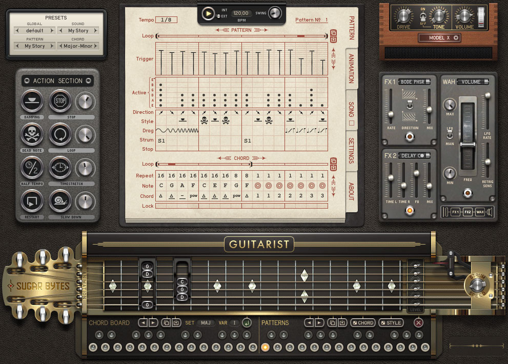 Guitarist User Interface - Main Image