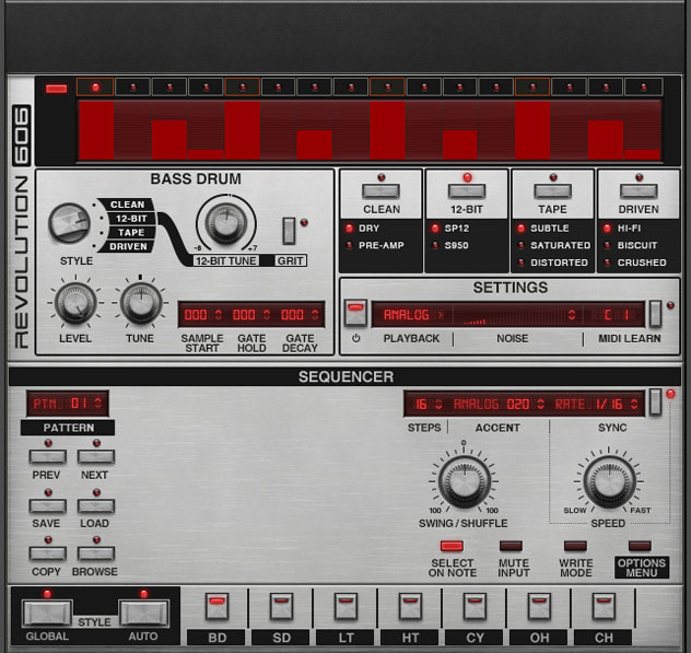 Revolution-606 Bass Drum Page