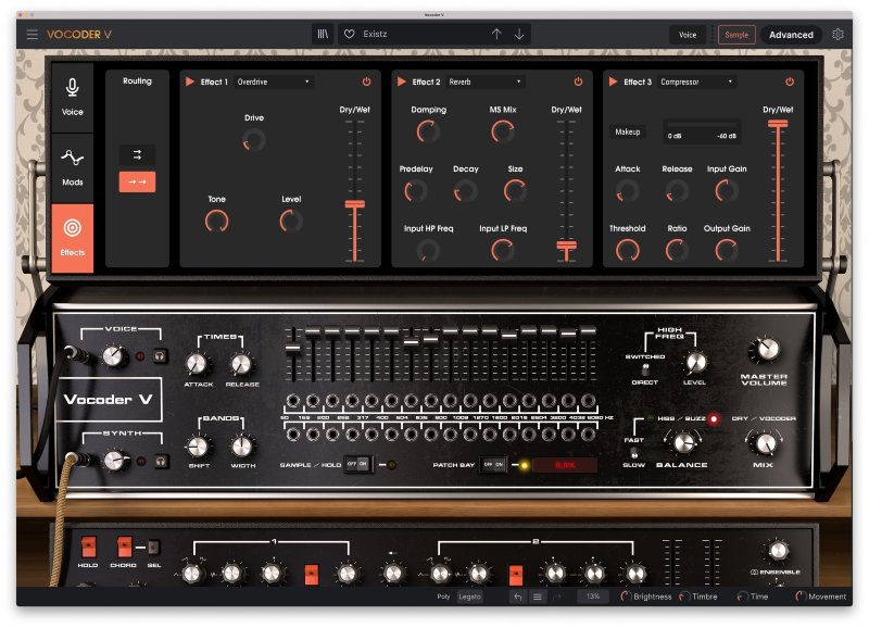 Arturia Vocoder V - Effects