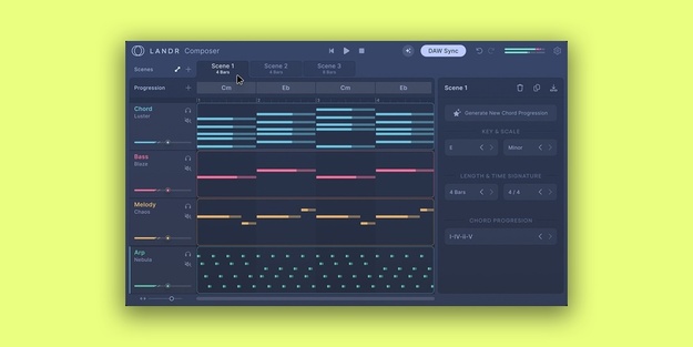LANDR Composer のセールバナー