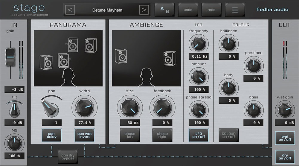 fiedler audio stage - GUI