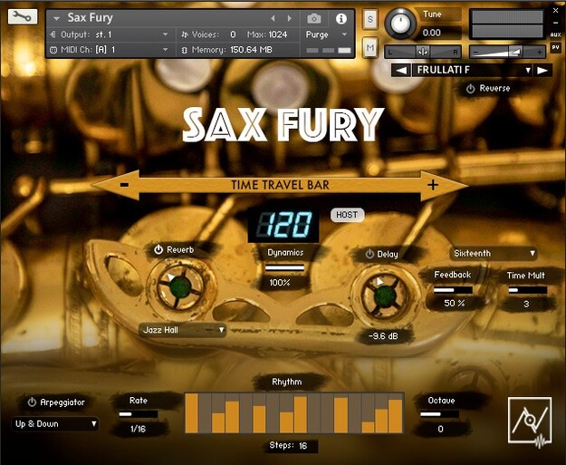 Sax Fury interface
