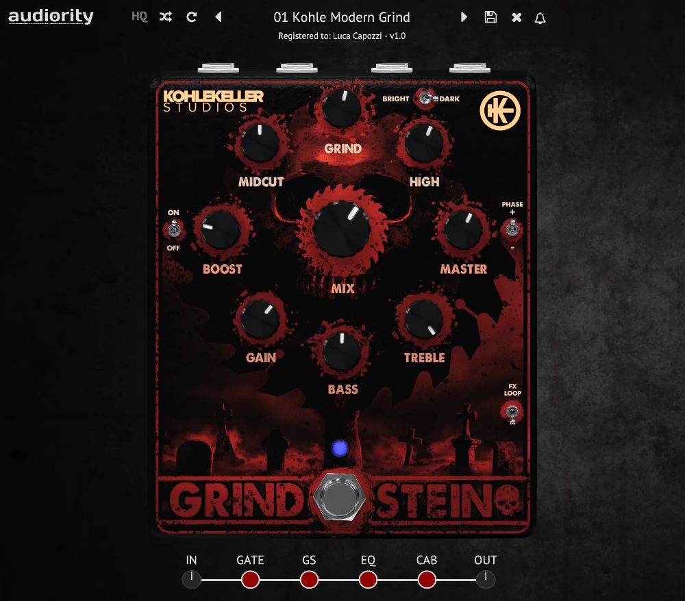 Audiority Klirrton Grindstein - UI