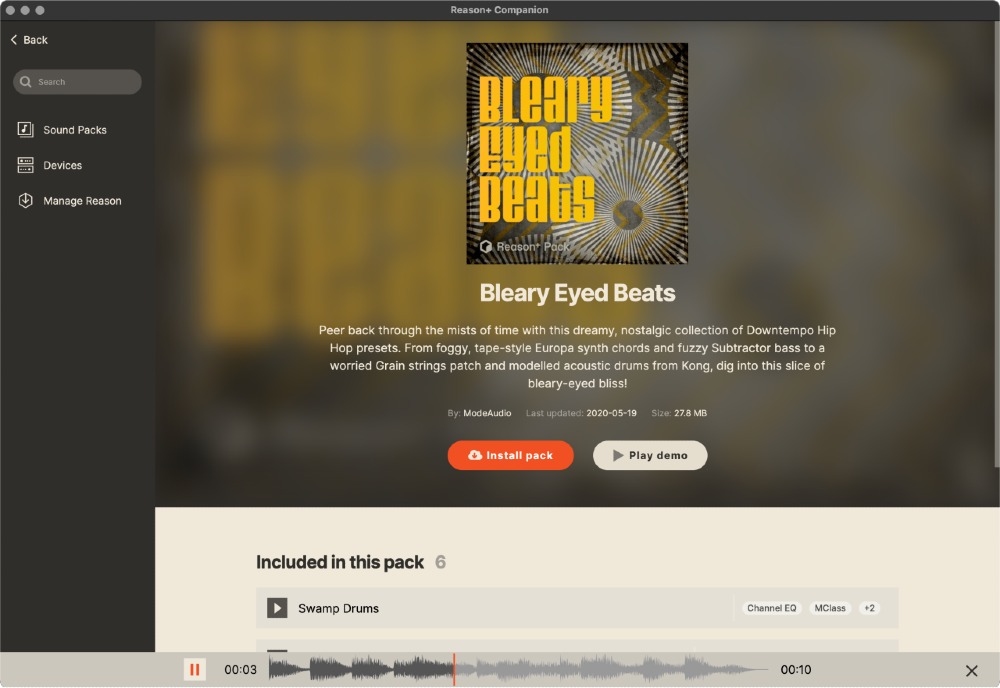 Reason+ - Sound Pack