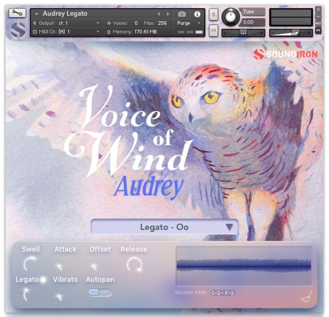 Soundiron Voice of Wind: Audrey - GUI 4