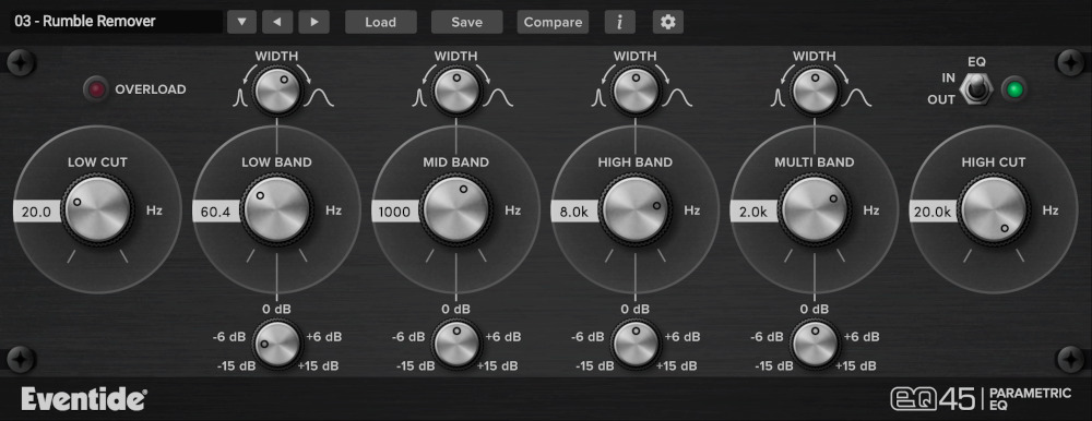 Eventide EQ45 - Main GUI