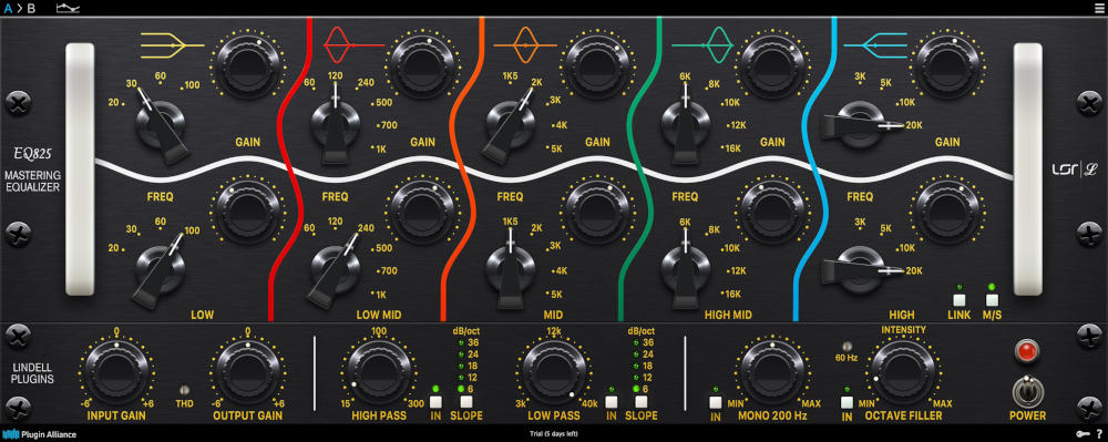 Lindell Audio EQ825 - GUI