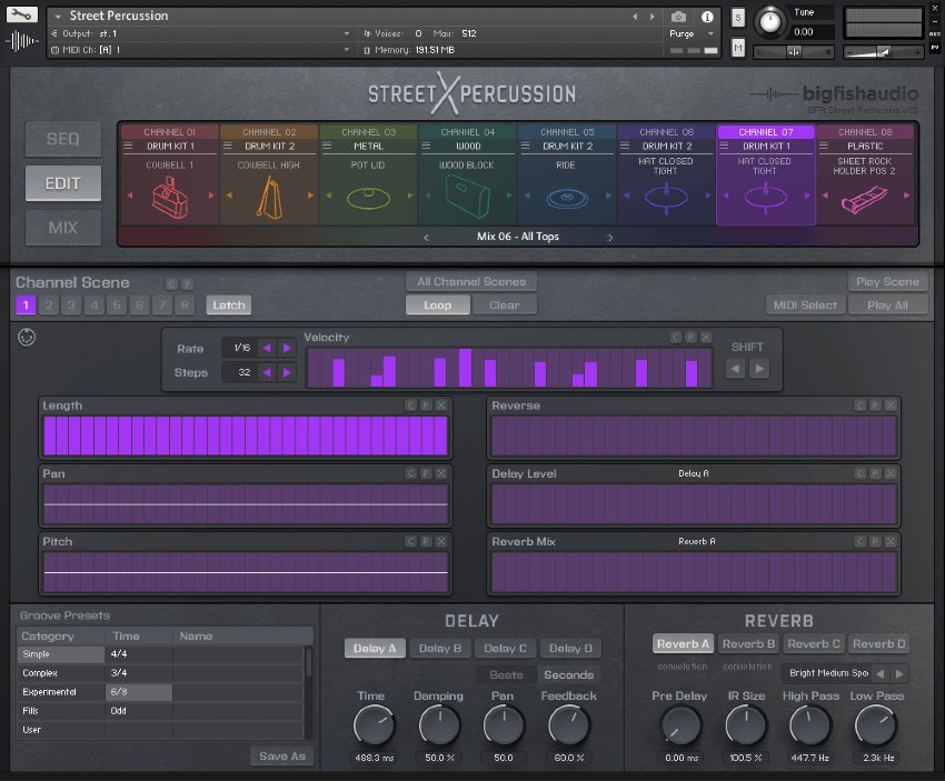Street Percussion - User Interface (Edit 02)