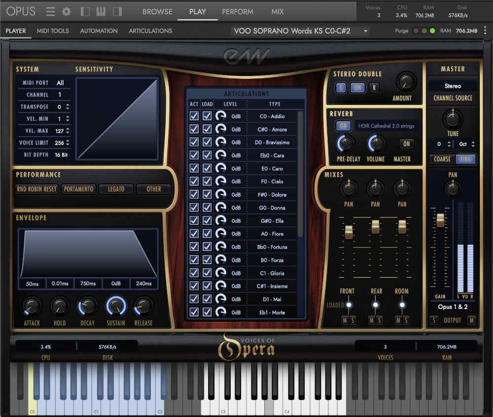 Voices Of Opera - GUI