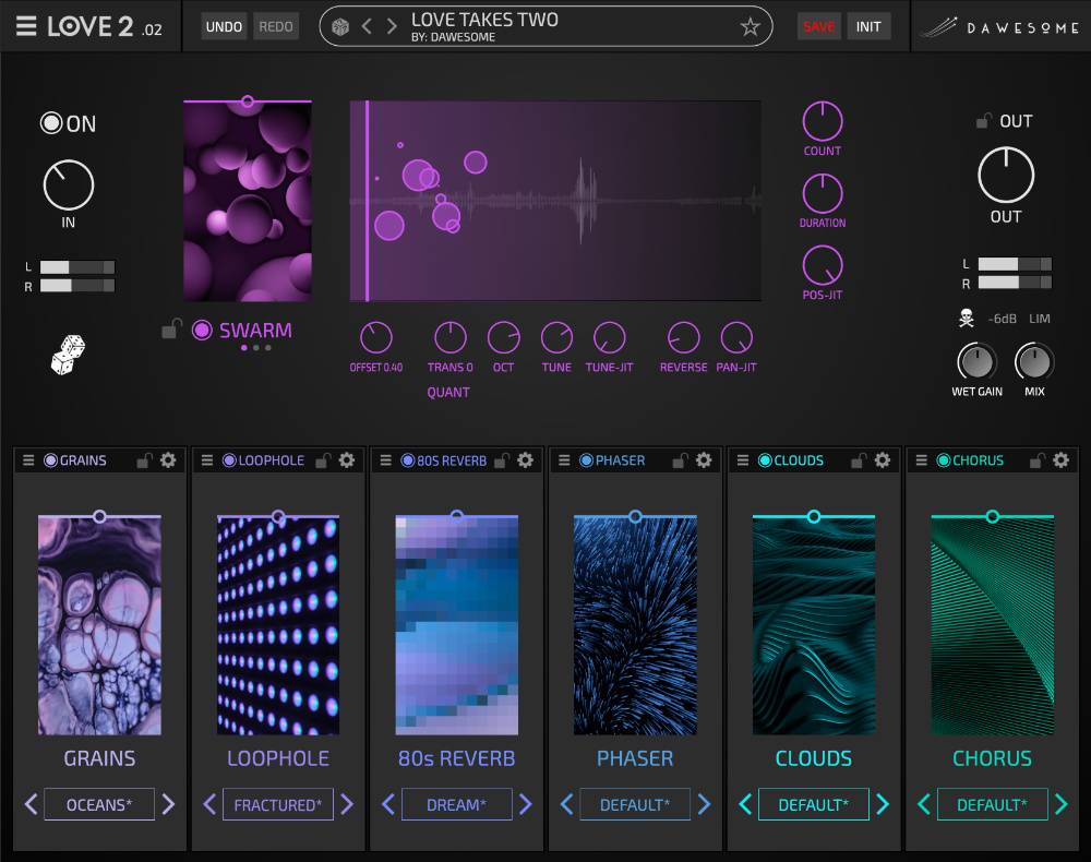 Tracktion LOVE - GUI 2
