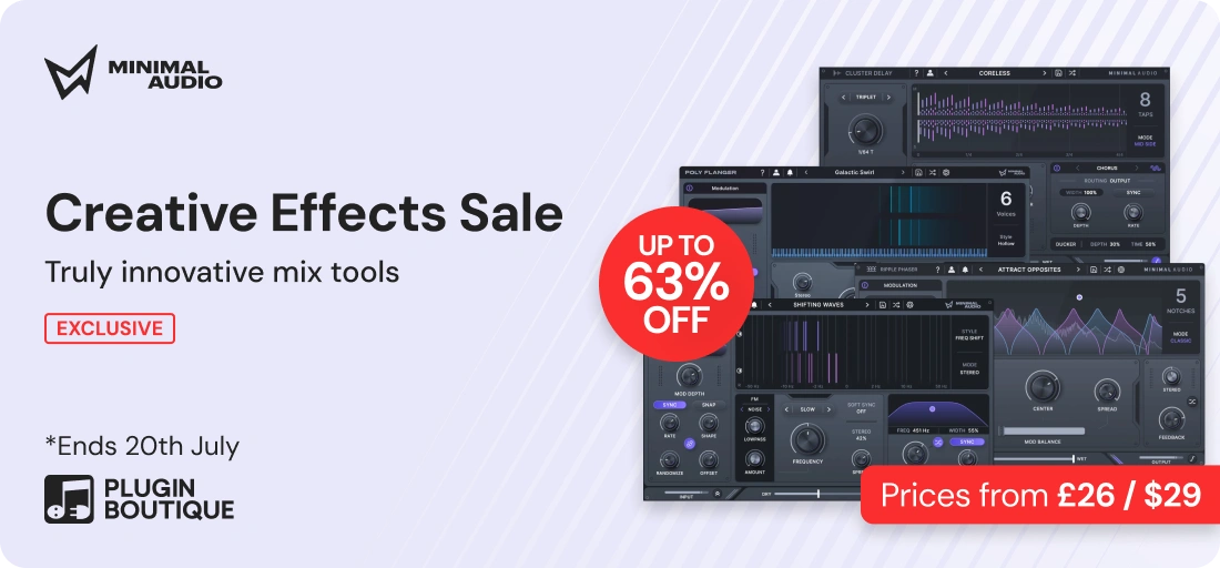 Minimal Audio Creative Effects Sale (Exclusive)