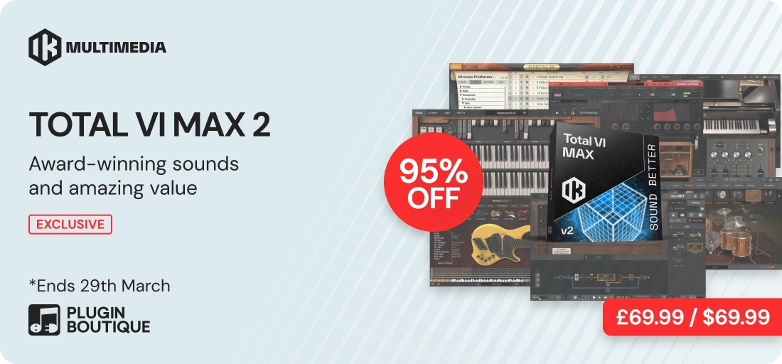 IK Multimedia TOTAL VI MAX 2 Music for Film Sale (Exclusive)