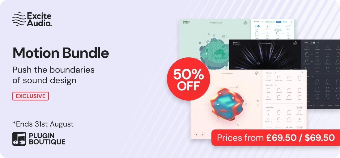 Excite Audio Motion Bundle Sale (Exclusive)