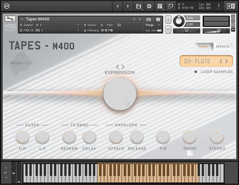 Loot Audio Tapes M400 - User Interface