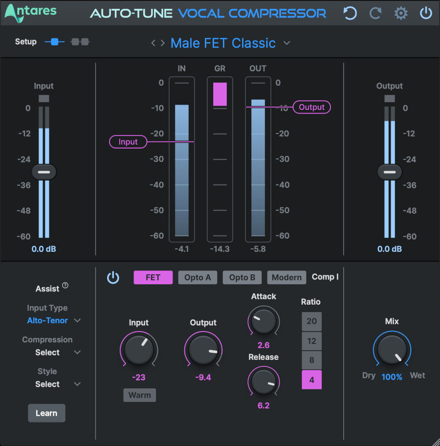 Antares Auto-Tune Vocal Compressor - FET Single