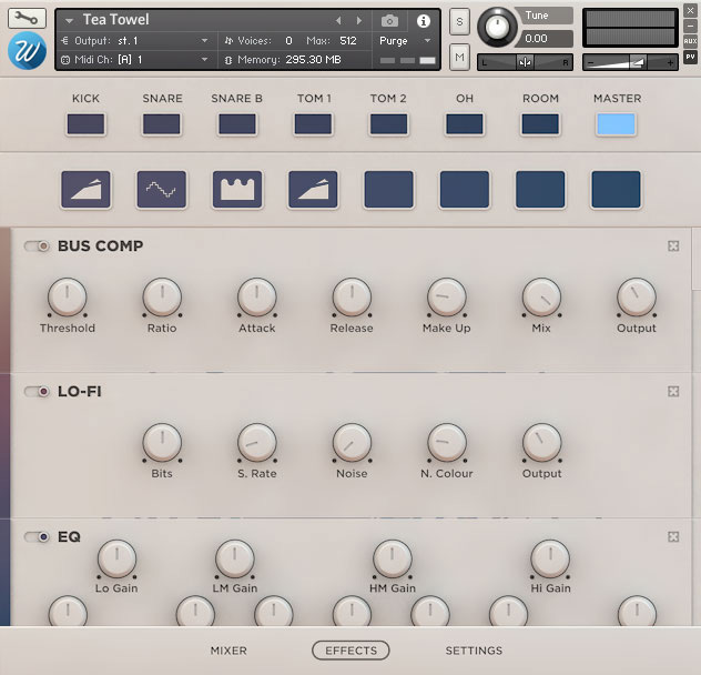 Effects View GUI Image