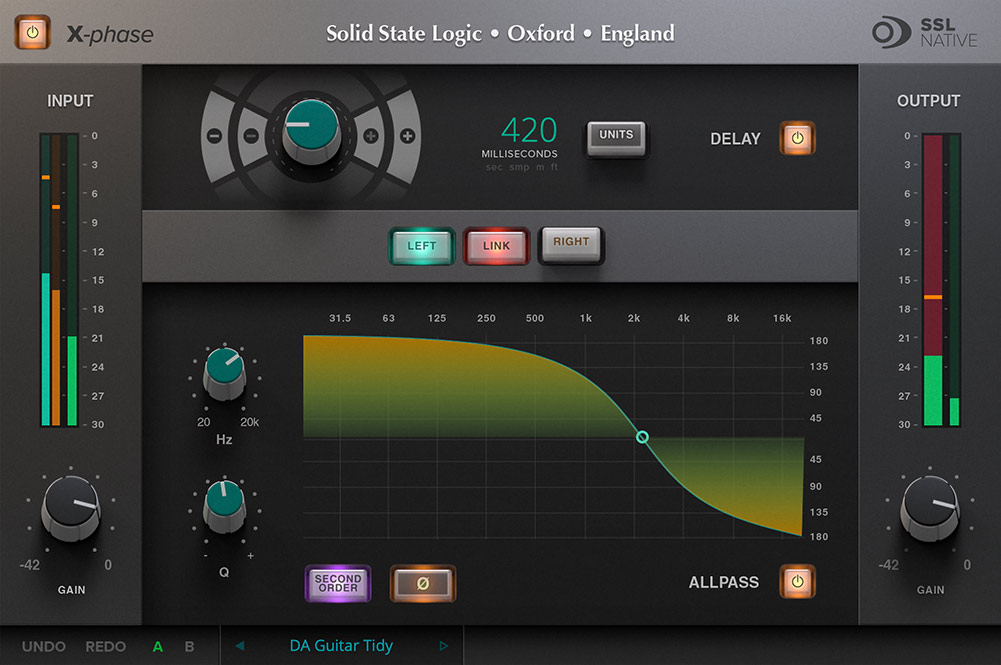 SSL Native X-Phase - Main GUI