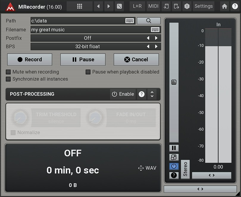 MRecorder UI Image 4